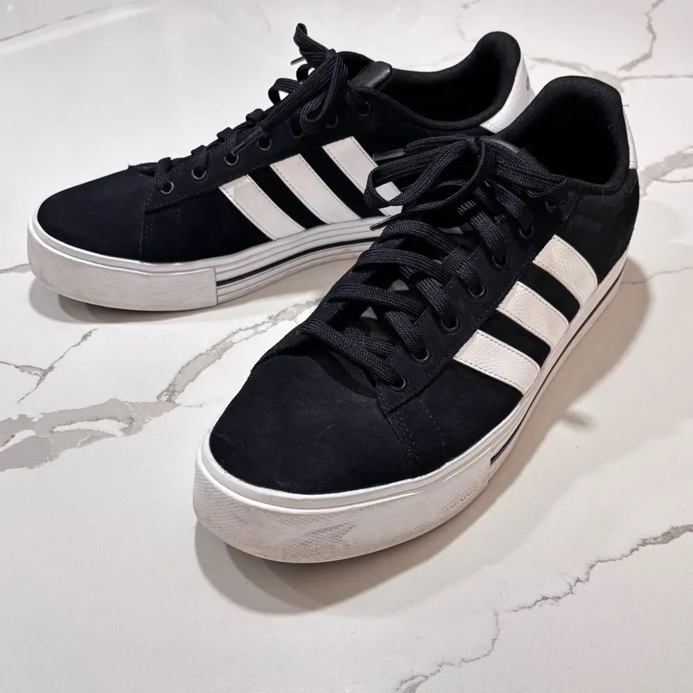 Adidas Daily 4.0 Men's Black and White Skateboarding Shoes Sneakers Size 13